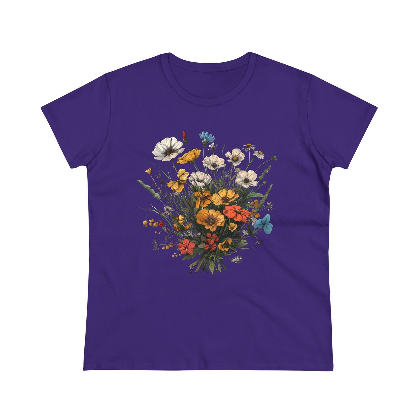 Wildflowers - Women's Midweight Cotton Tee