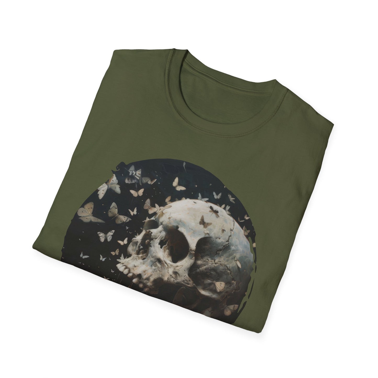 Skulls and Butterflies - Unisex Softstyle T-Shirt