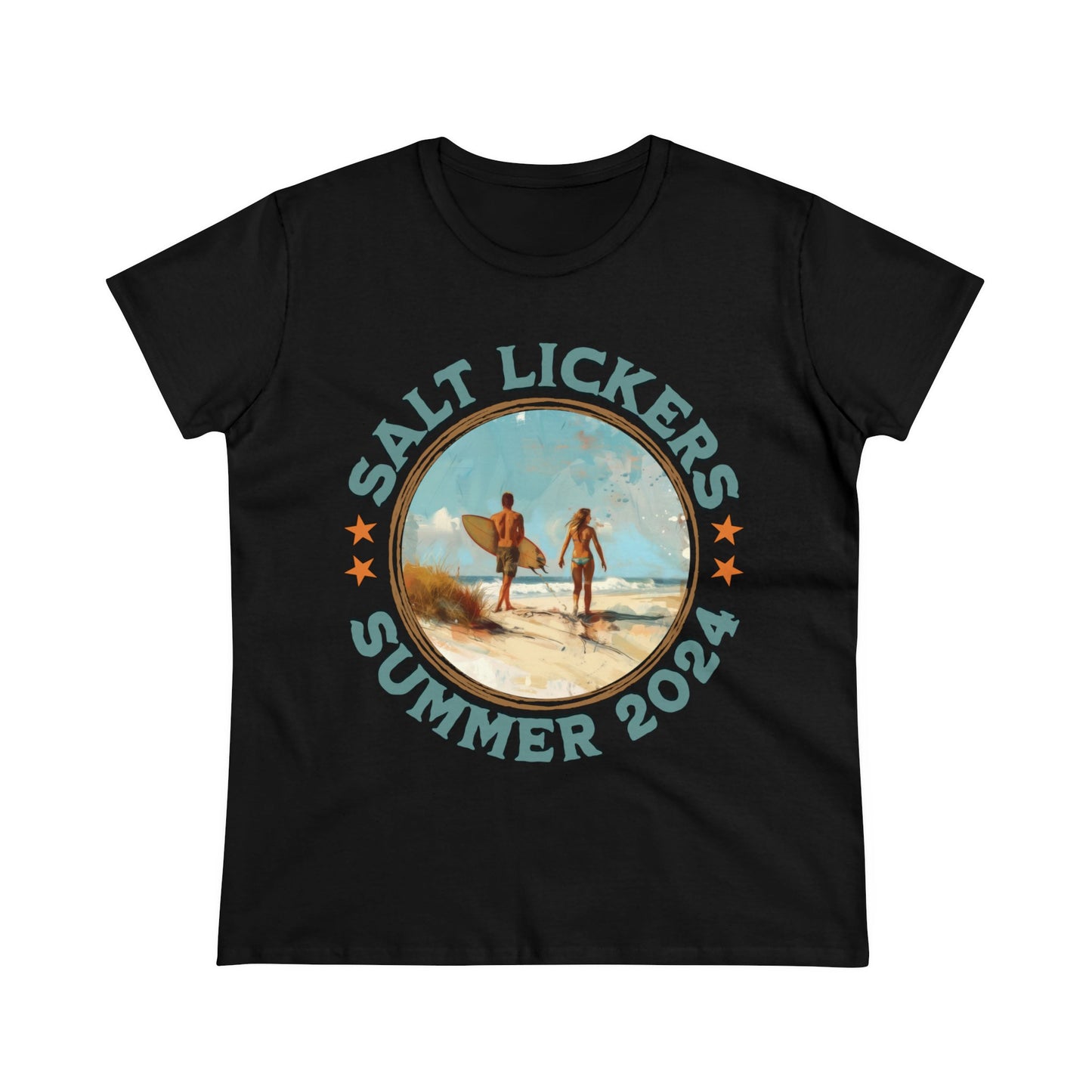Surfing - Women's Midweight Cotton Tee
