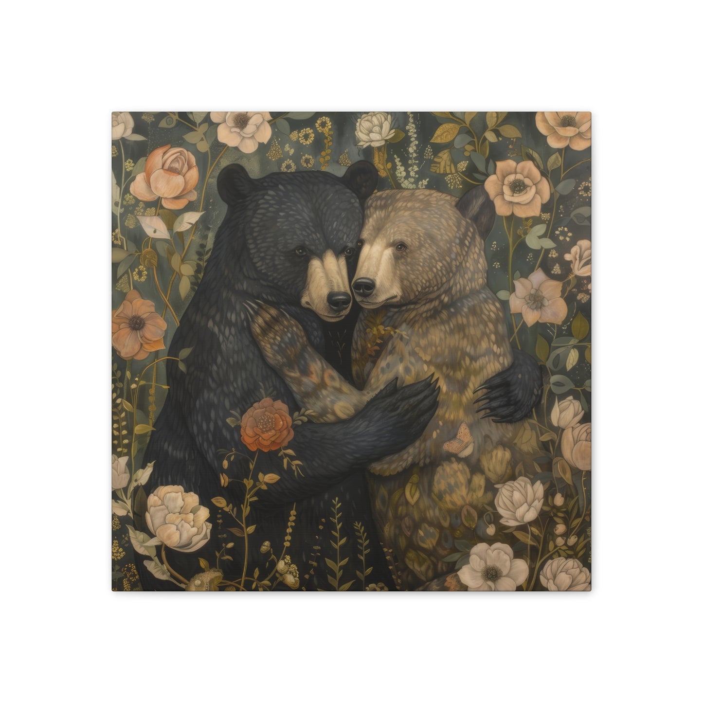 Hugging Bears - Canvas Stretched, 0.75" - Canvas Stretched, 0.75"