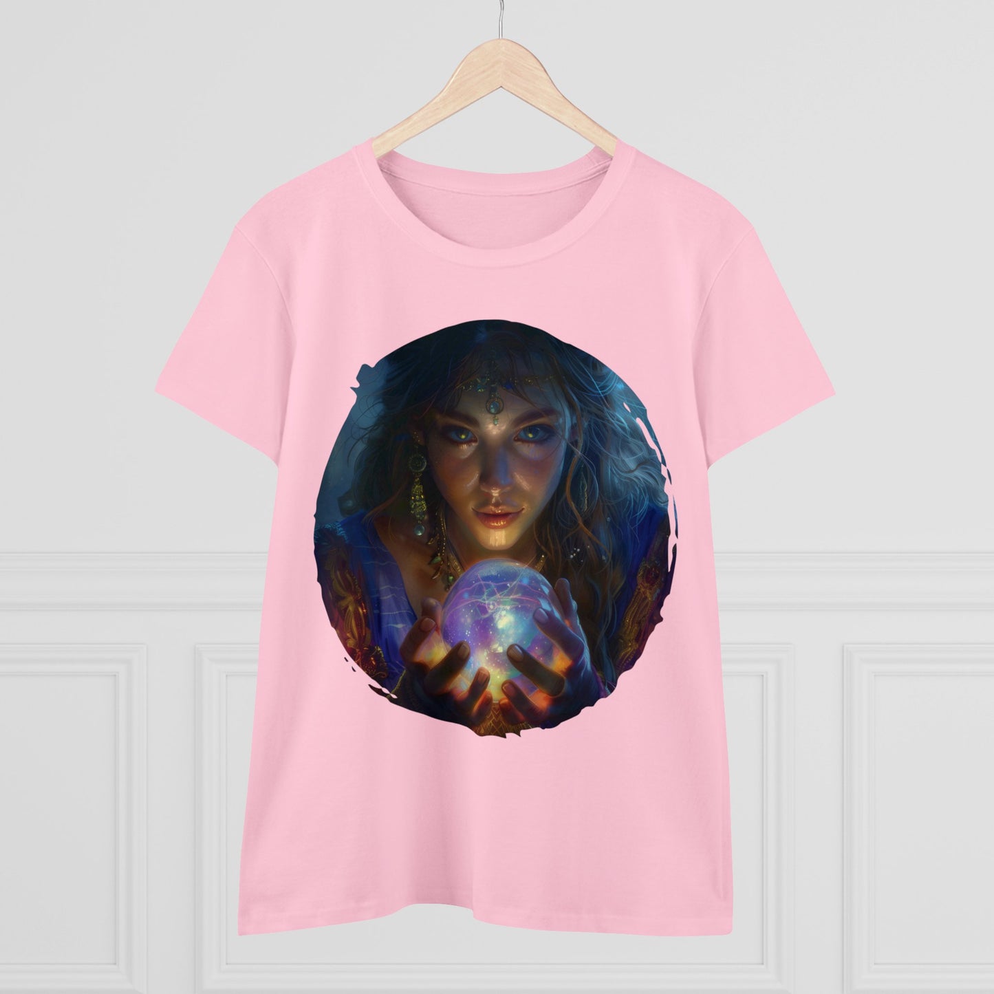 Crystal Ball - Mysticism - Women's Midweight Cotton Tee