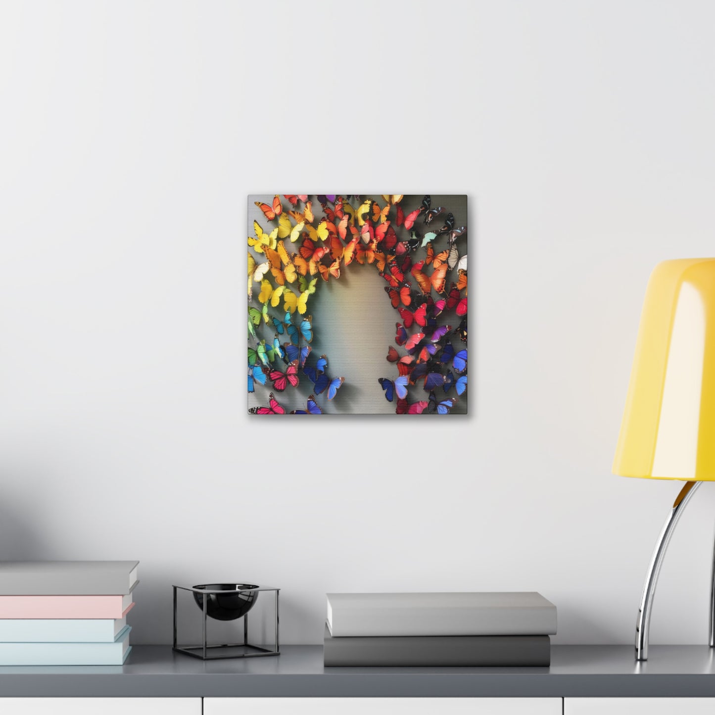 Butterfly Rainbow - Canvas Stretched, 0.75"