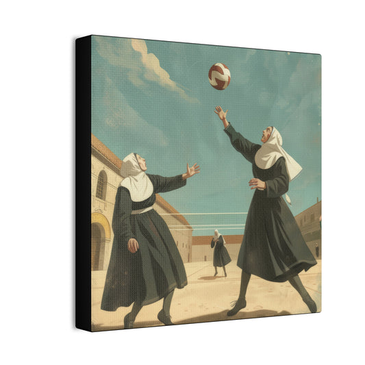 Nuns Volleyball - Canvas Stretched, 0.75"