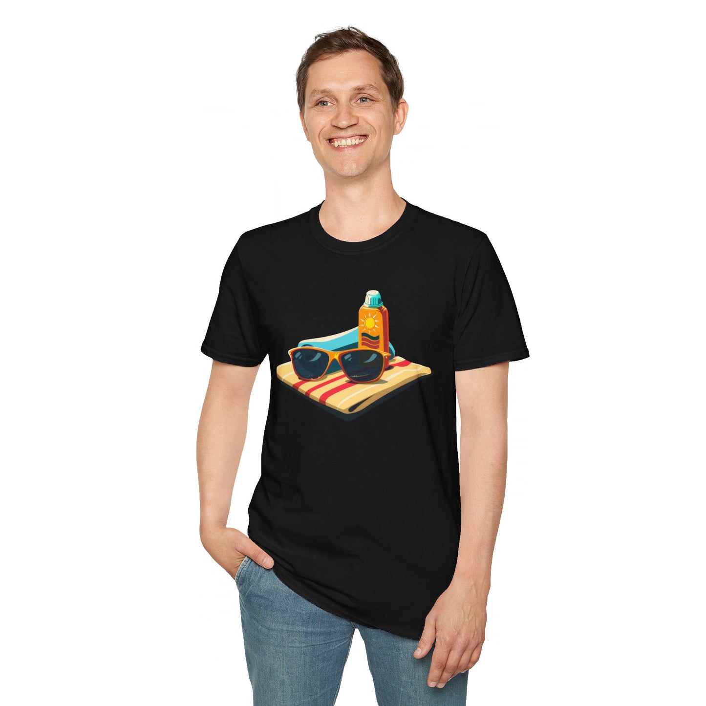 Beach Time! - Unisex Softstyle T-Shirt