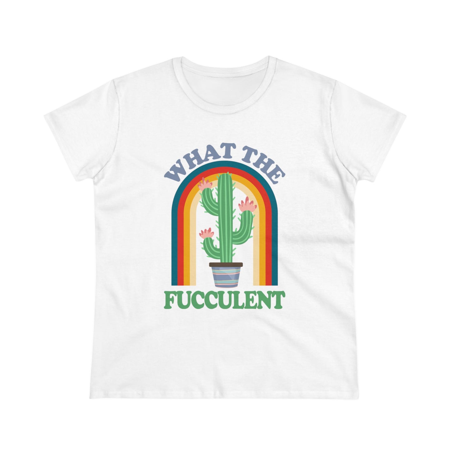 What the Fucculent - Gardening - Women's Midweight Cotton Tee