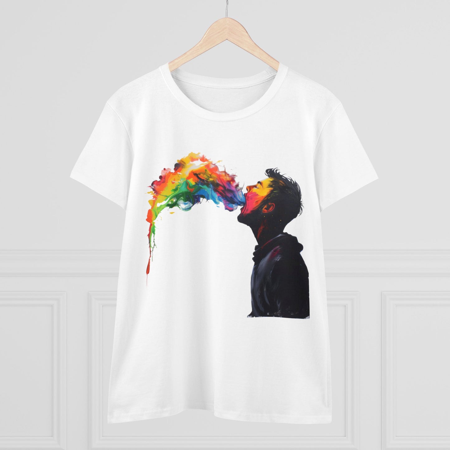 Rainbow Breath - Women's Midweight Cotton Tee