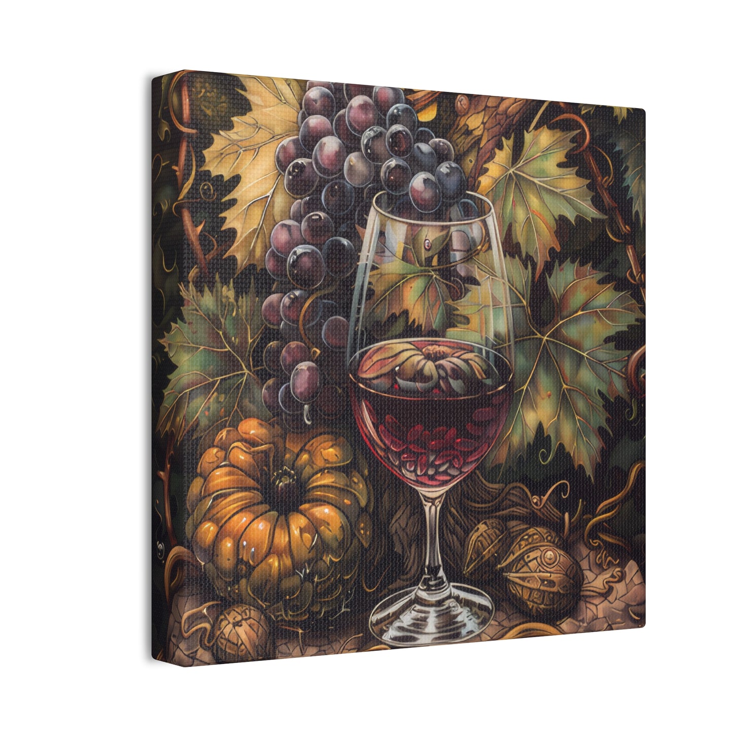 Wine - Canvas Stretched, 0.75"