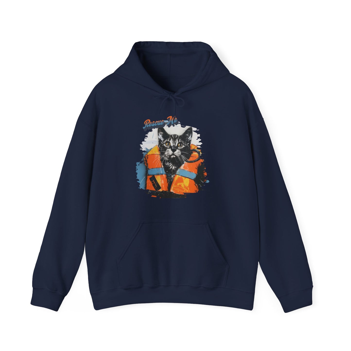 Rescue Cat - Unisex Heavy Blend™ Hooded Sweatshirt