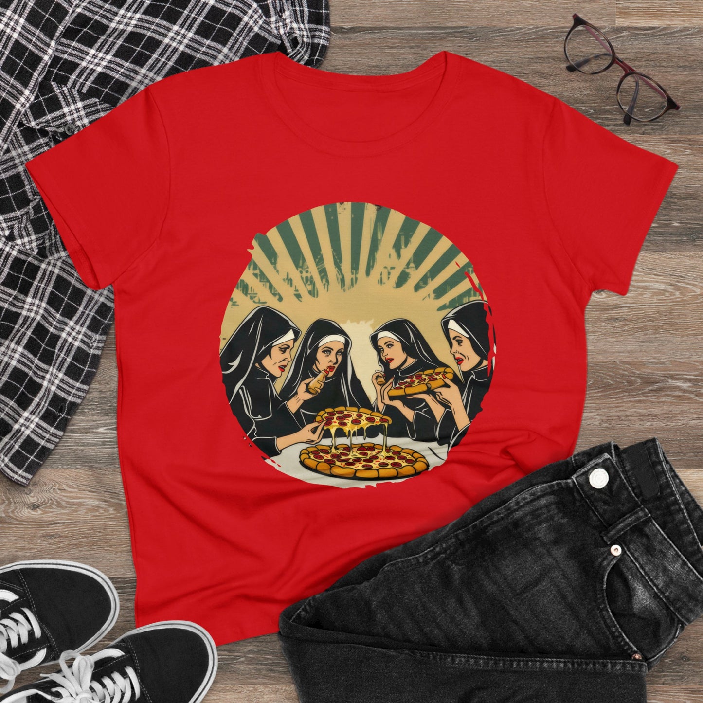 Pizza Divine - Women's Midweight Cotton Tee