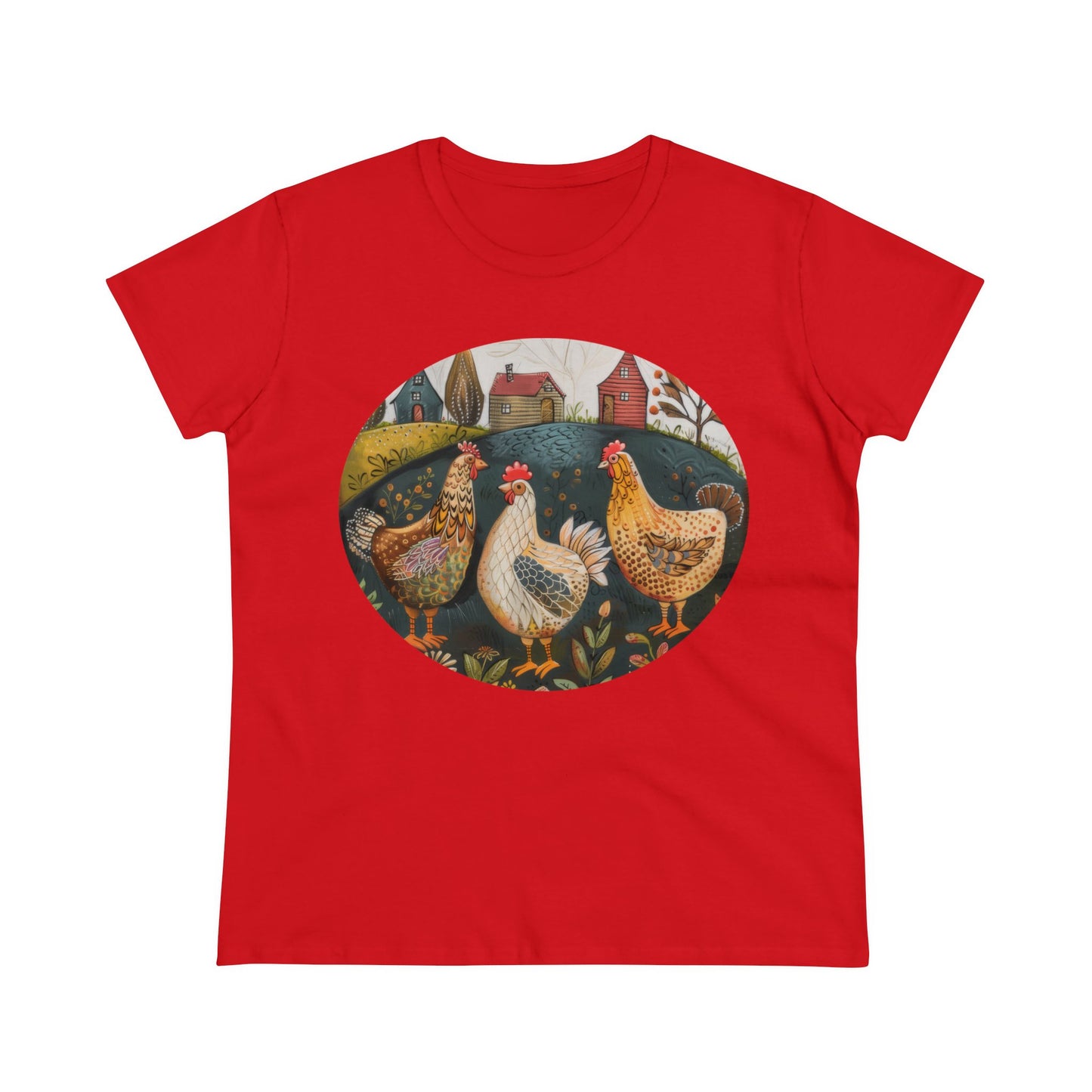 Chickens - Women's Midweight Cotton Tee