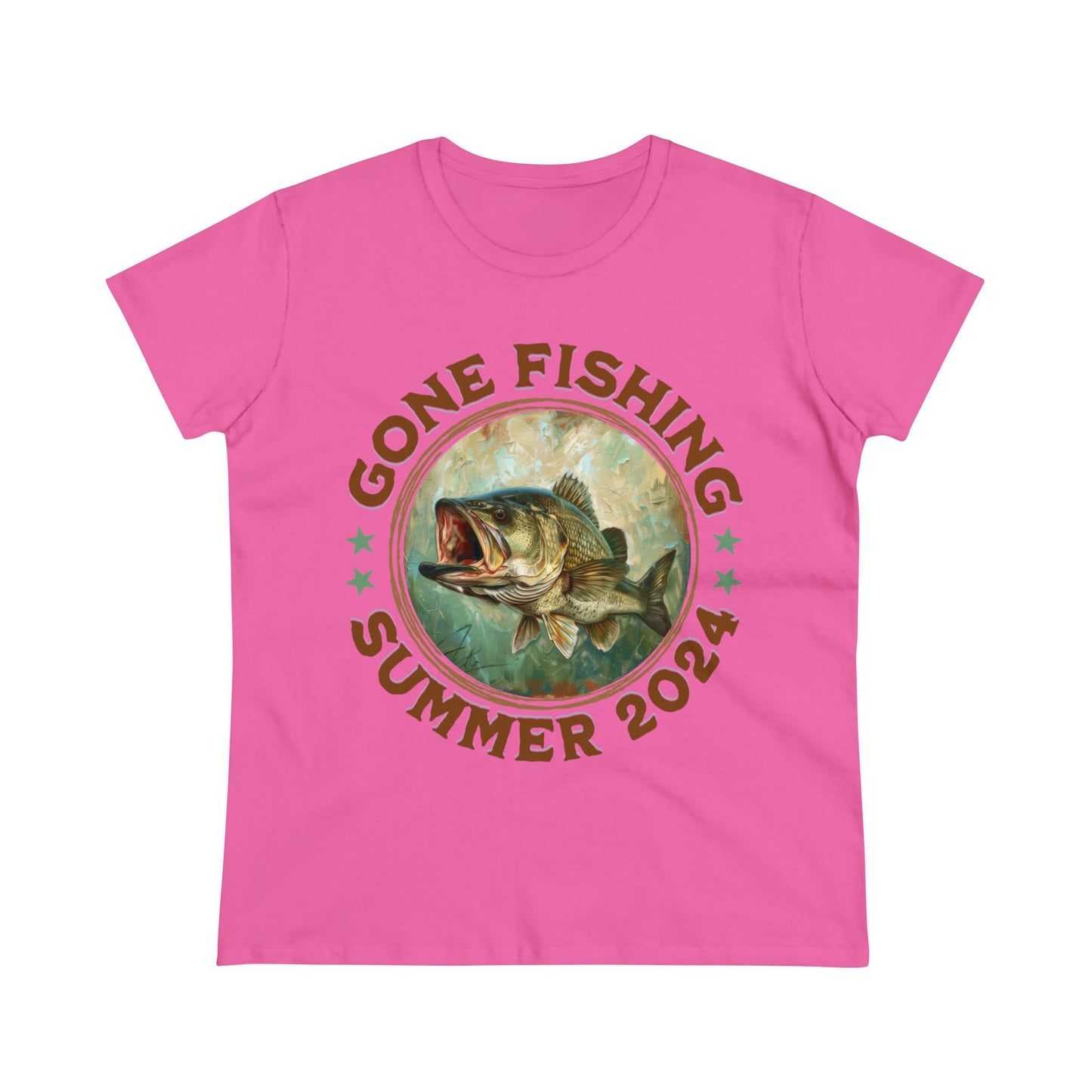 Gone Fishing - Women's Midweight Cotton Tee