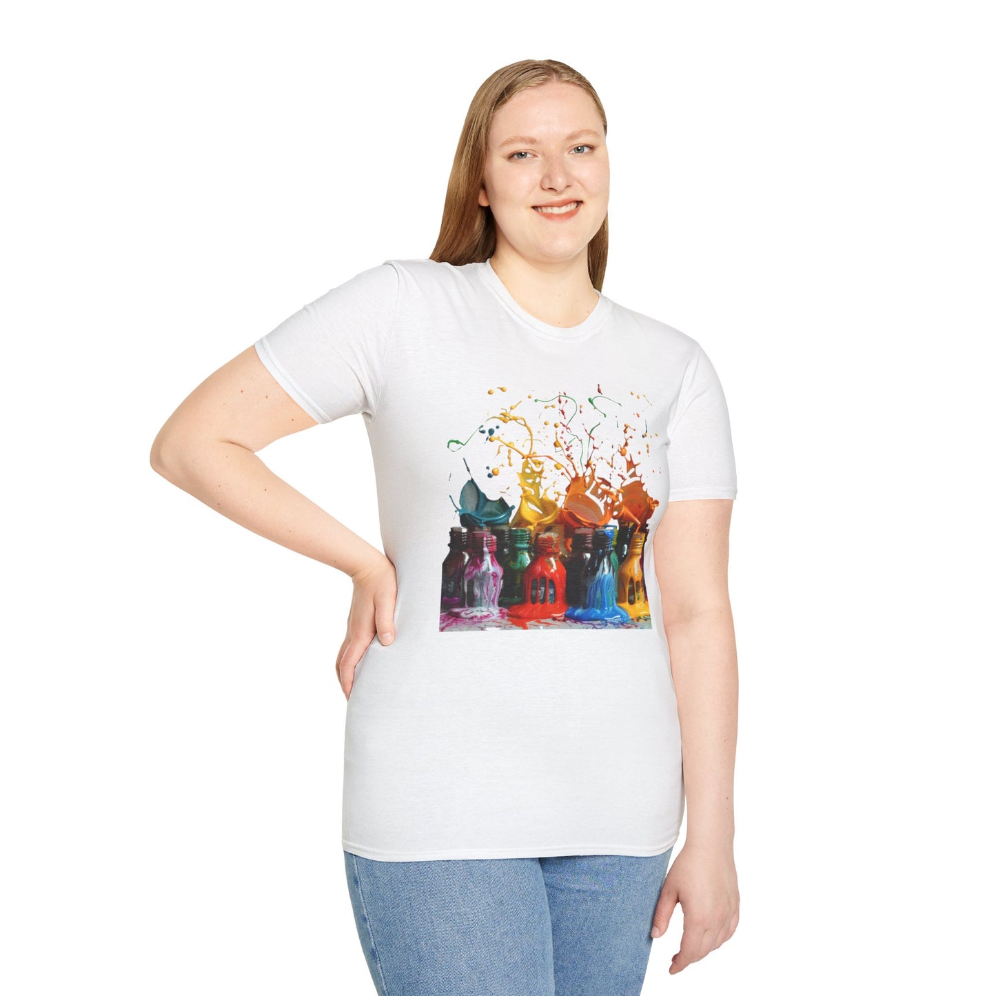 Paint Spill - Unisex Softstyle T-Shirt