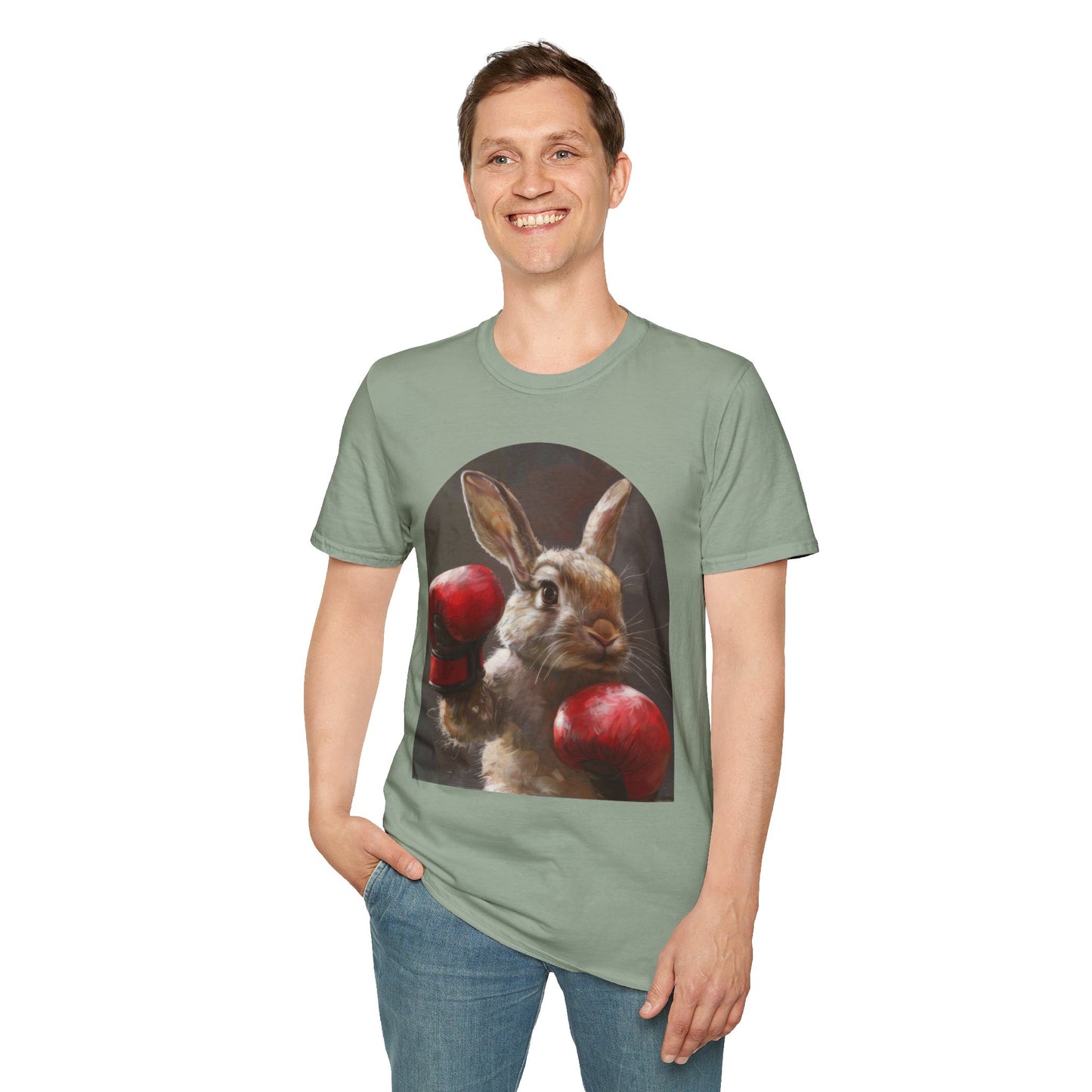 Boxing Bunny - Unisex Softstyle T-Shirt