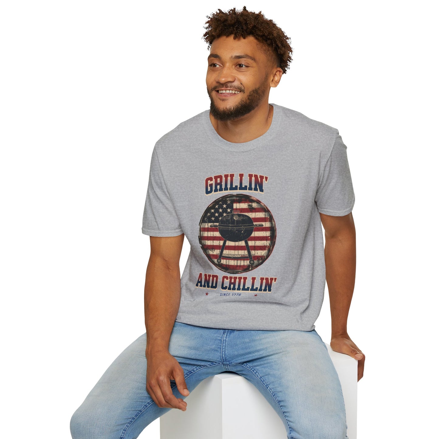 Grillin and Chillin - Unisex Softstyle T-Shirt