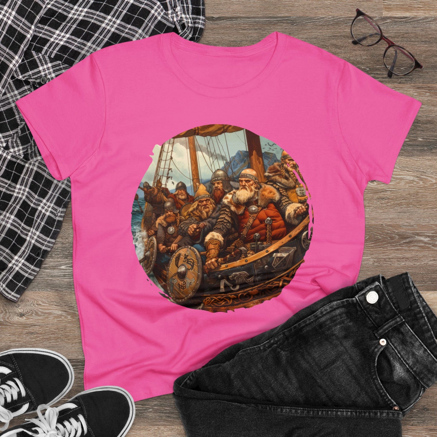 Vikings - Fantasy - Women's Midweight Cotton Tee