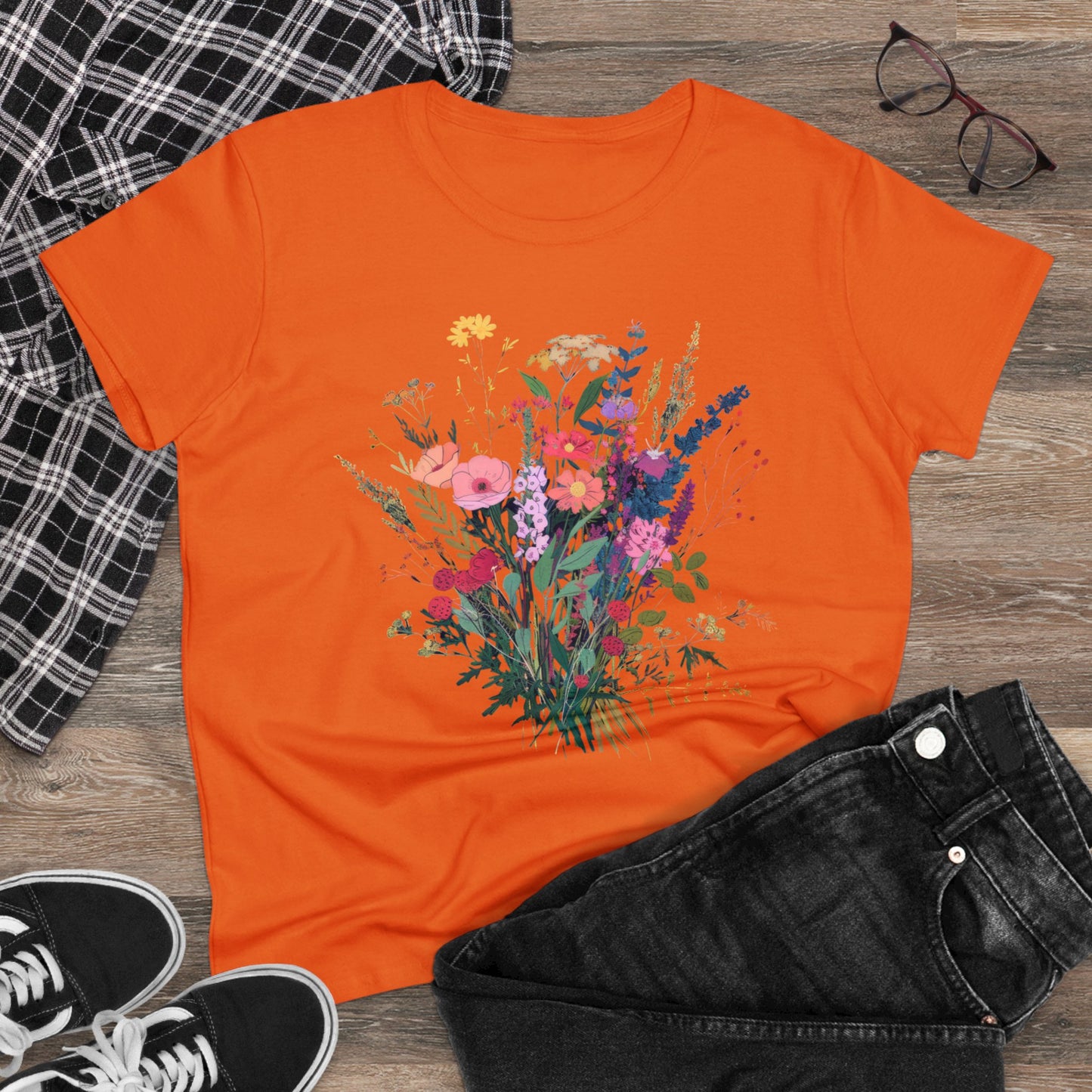 Wildflowers - Women's Midweight Cotton Tee