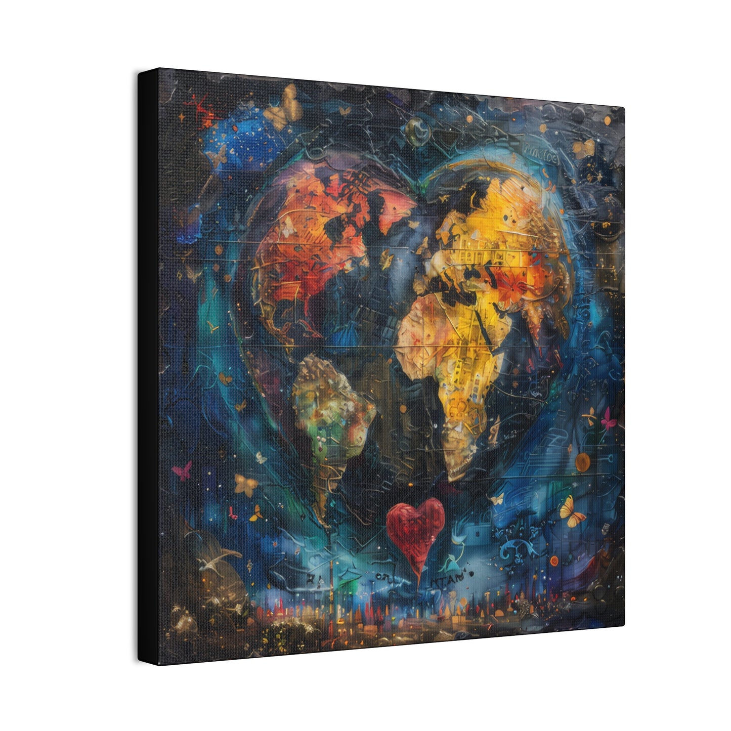 Love the World - Canvas Stretched, 0.75"