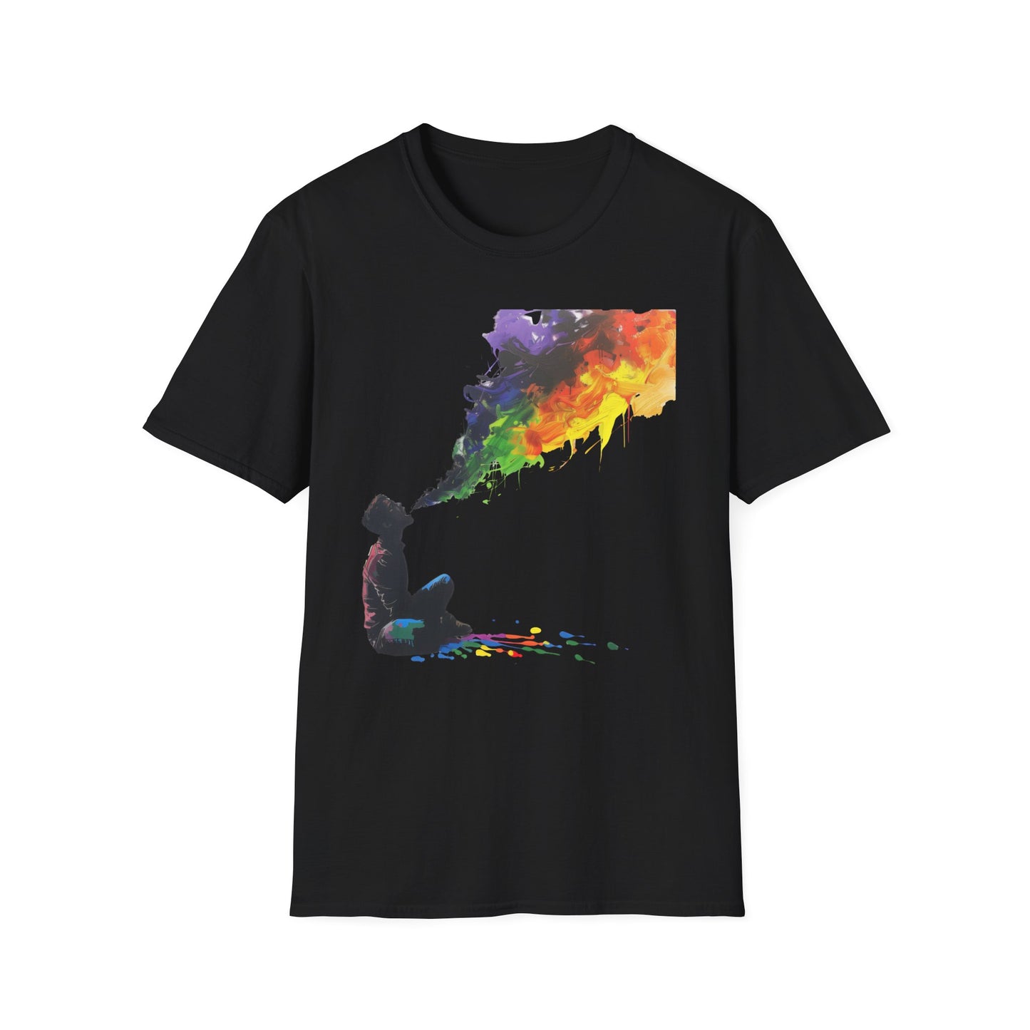 Rainbow Breath - Unisex Softstyle T-Shirt