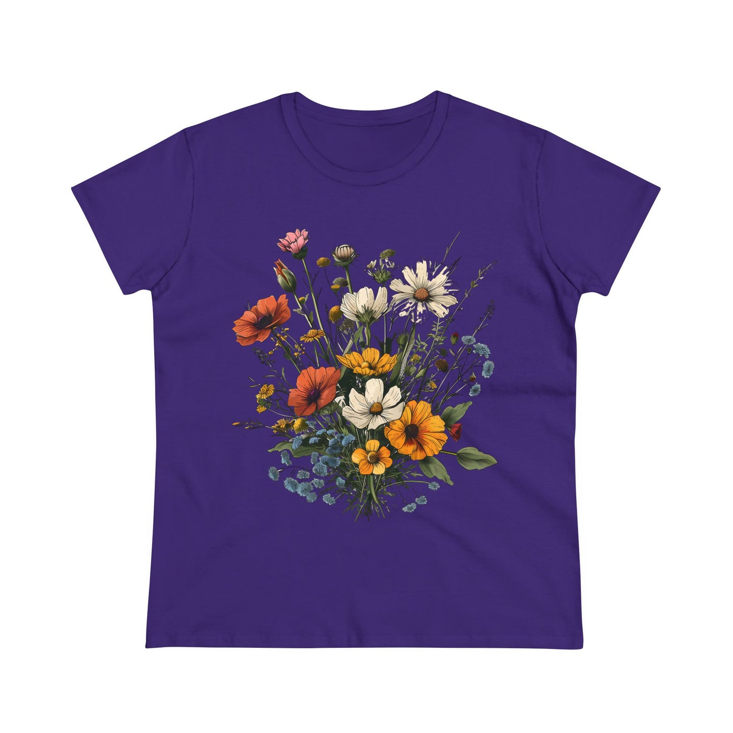 Wildflowers - Women's Midweight Cotton Tee