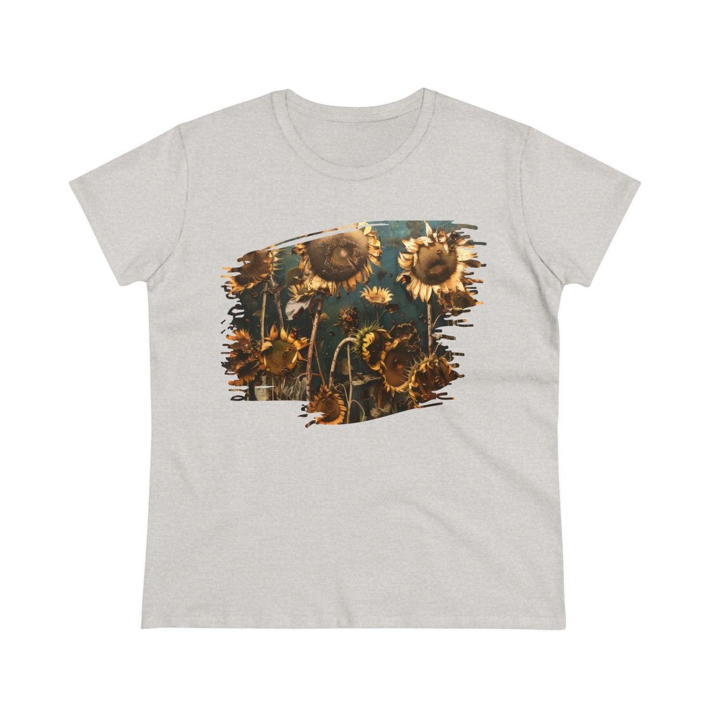 Sunflowers Wilting - Women's Midweight Cotton Tee