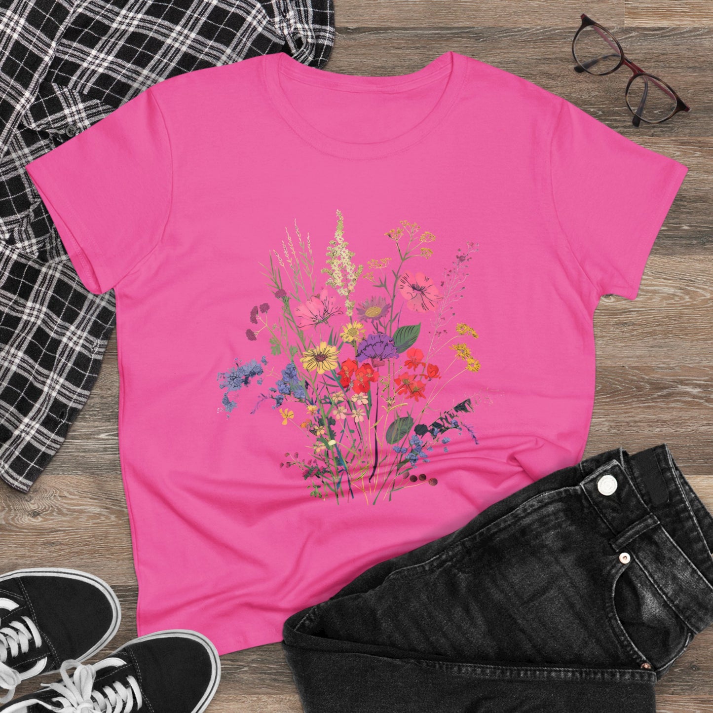 Wildflowers - Women's Midweight Cotton Tee