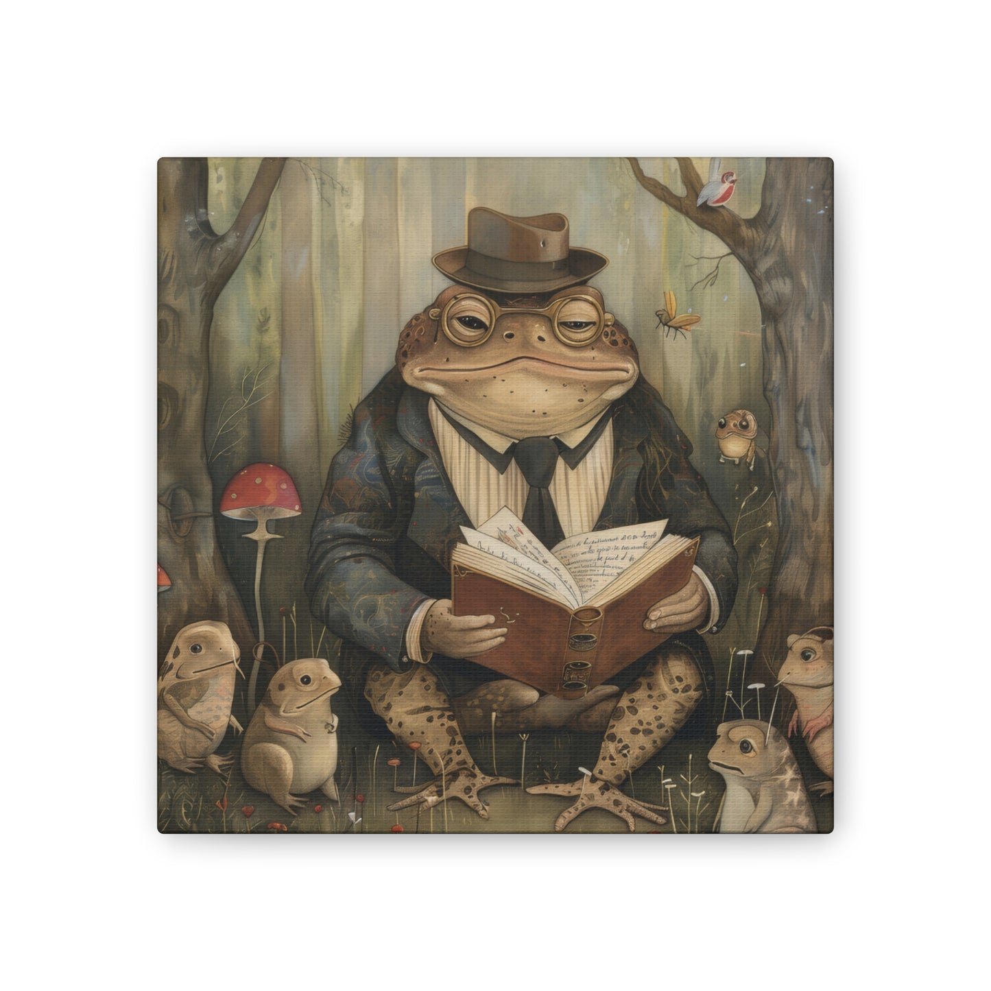 Grandpa Toad - Canvas Stretched, 0.75"