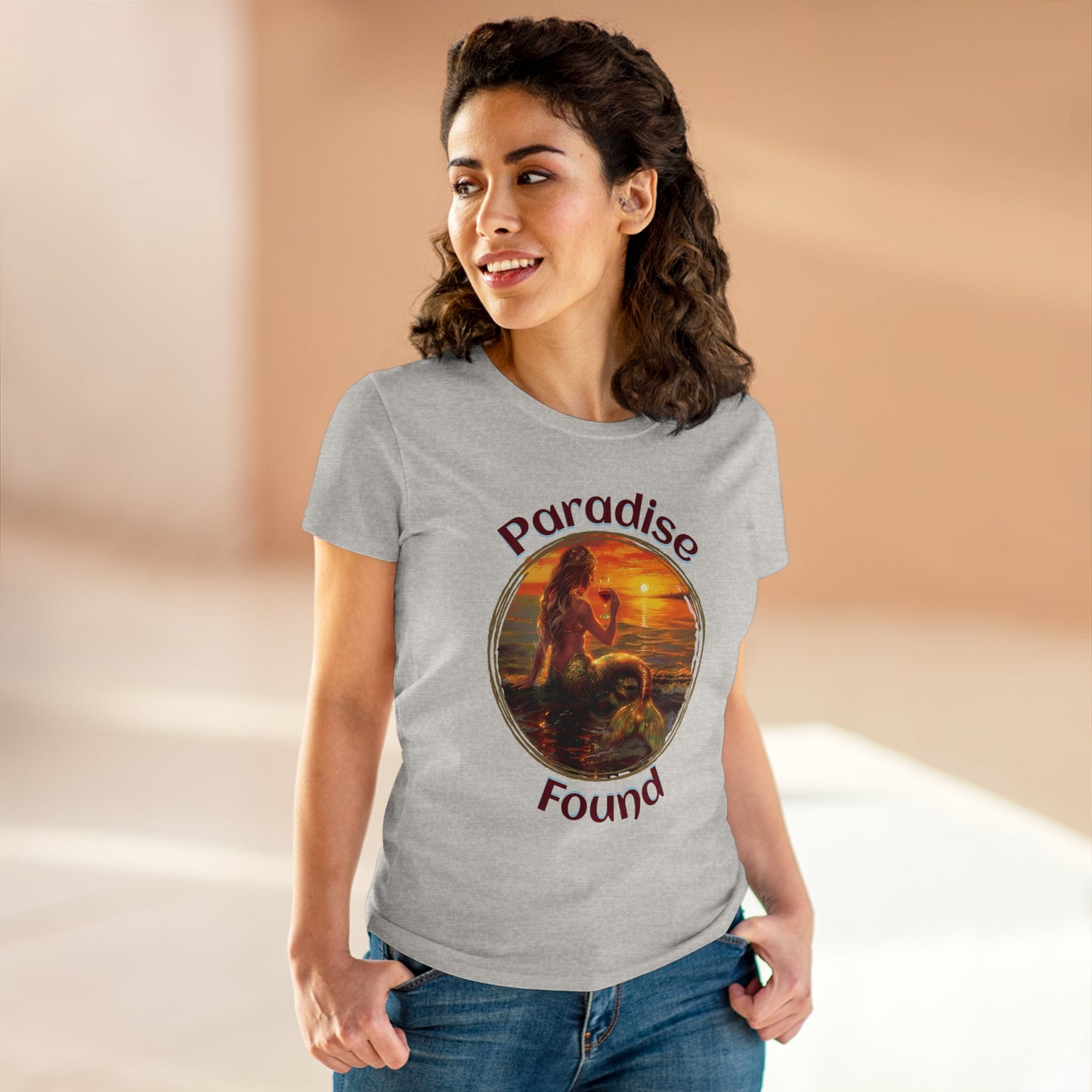 Paradise Found - Women's Midweight Cotton Tee