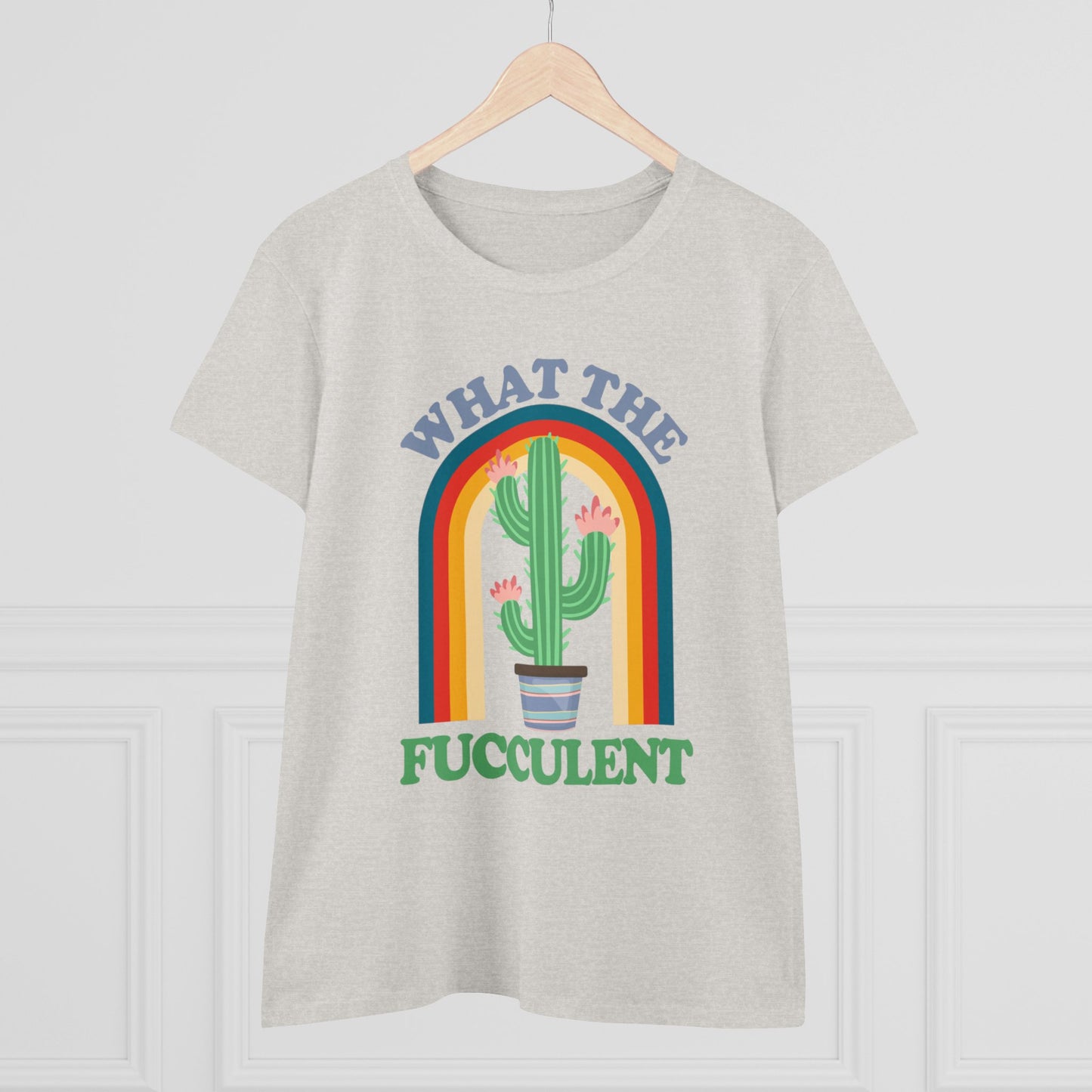 What the Fucculent - Gardening - Women's Midweight Cotton Tee