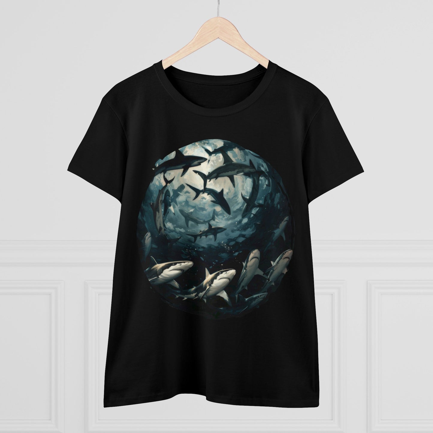 Sharks - Women's Midweight Cotton Tee