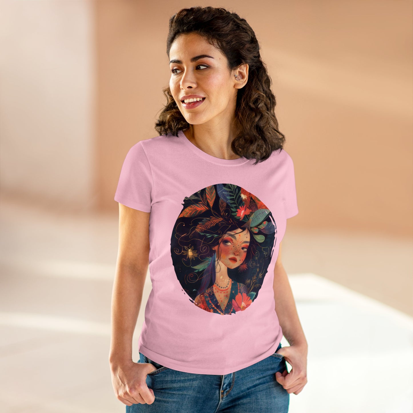 Flower Girl - Women's Midweight Cotton Tee