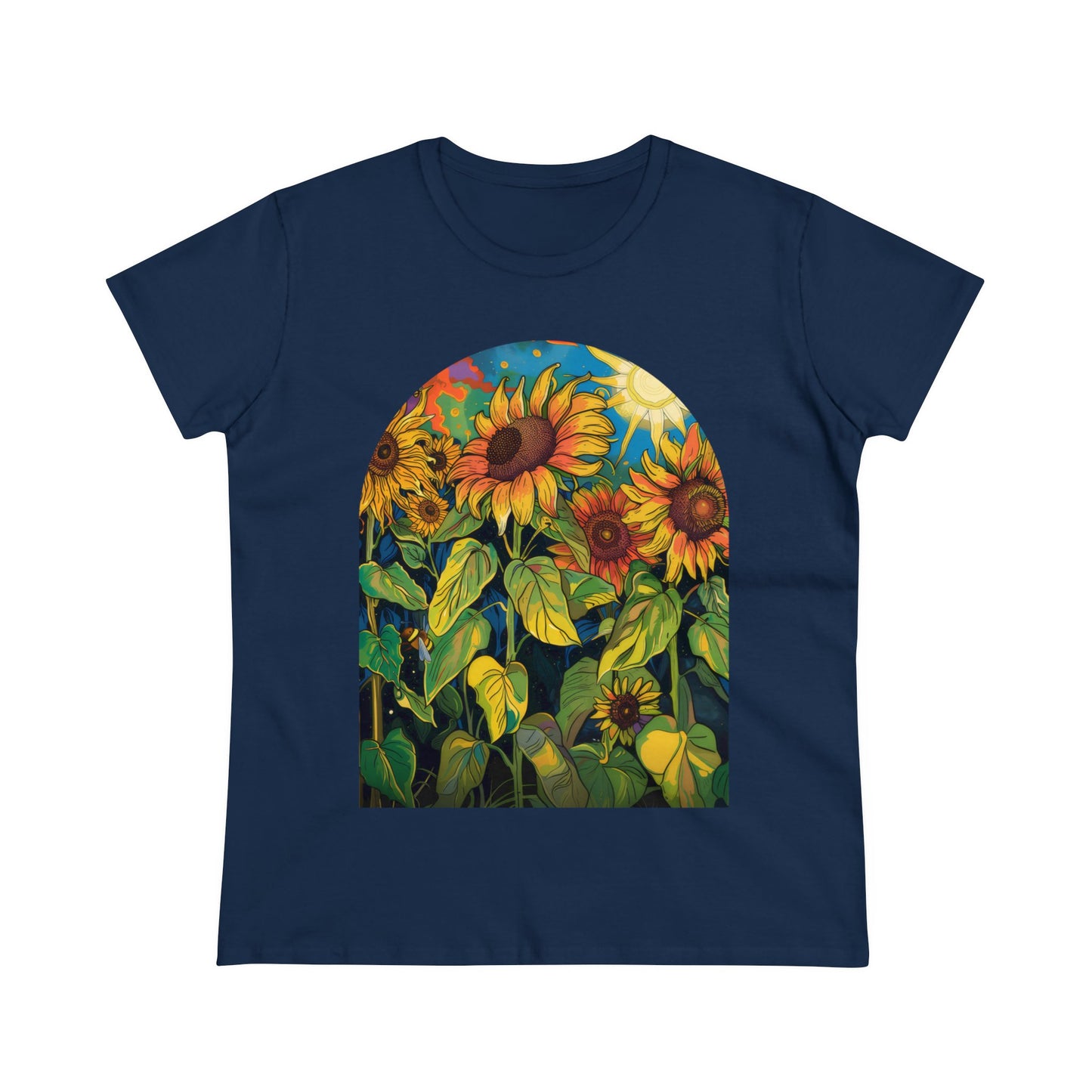 Sunflowers - Women's Midweight Cotton Tee