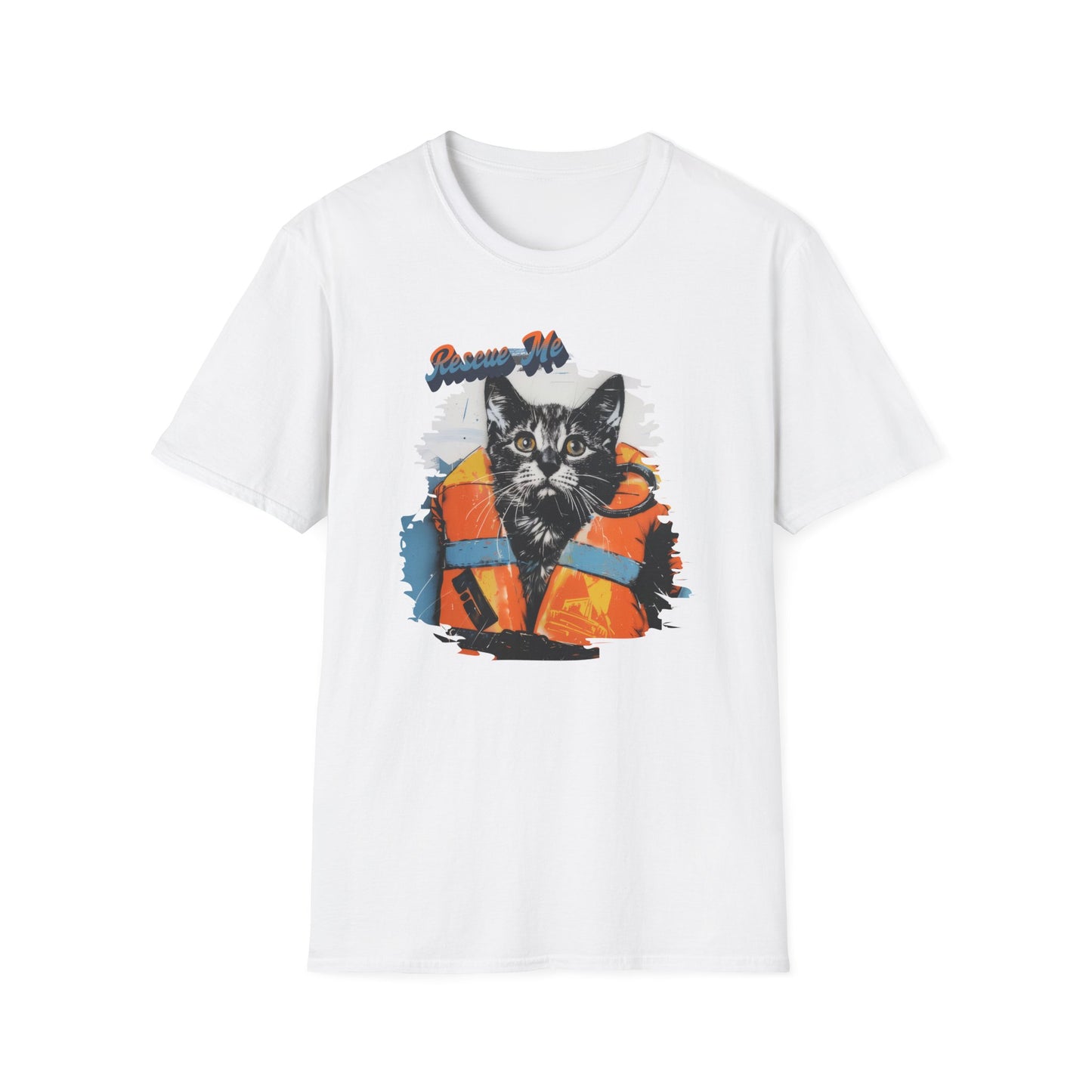 Rescue Cat - Unisex Softstyle T-Shirt