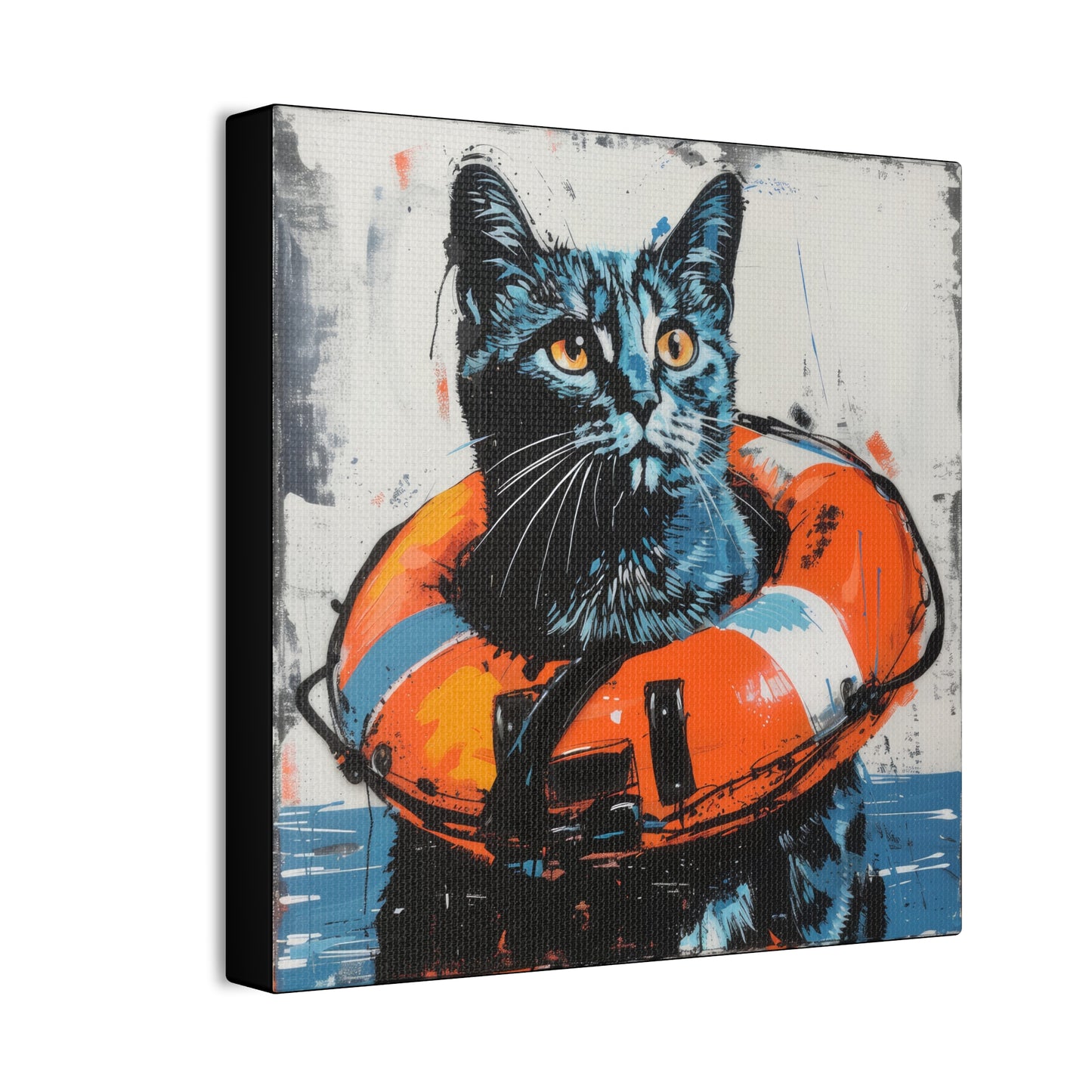 Rescue Cat - Canvas Stretched, 0.75"