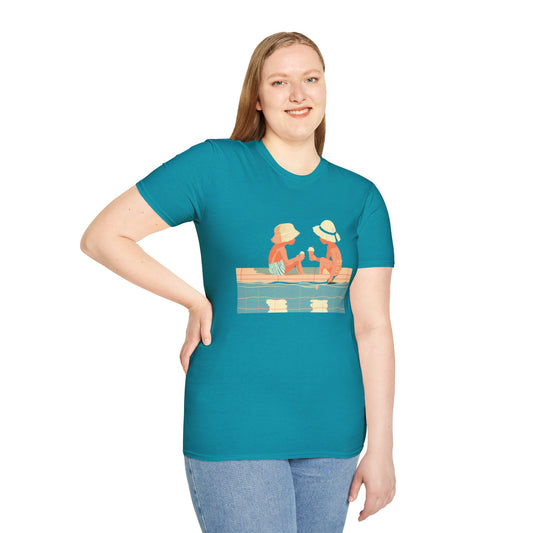 Poolside Ice Cream - Unisex Softstyle T-Shirt