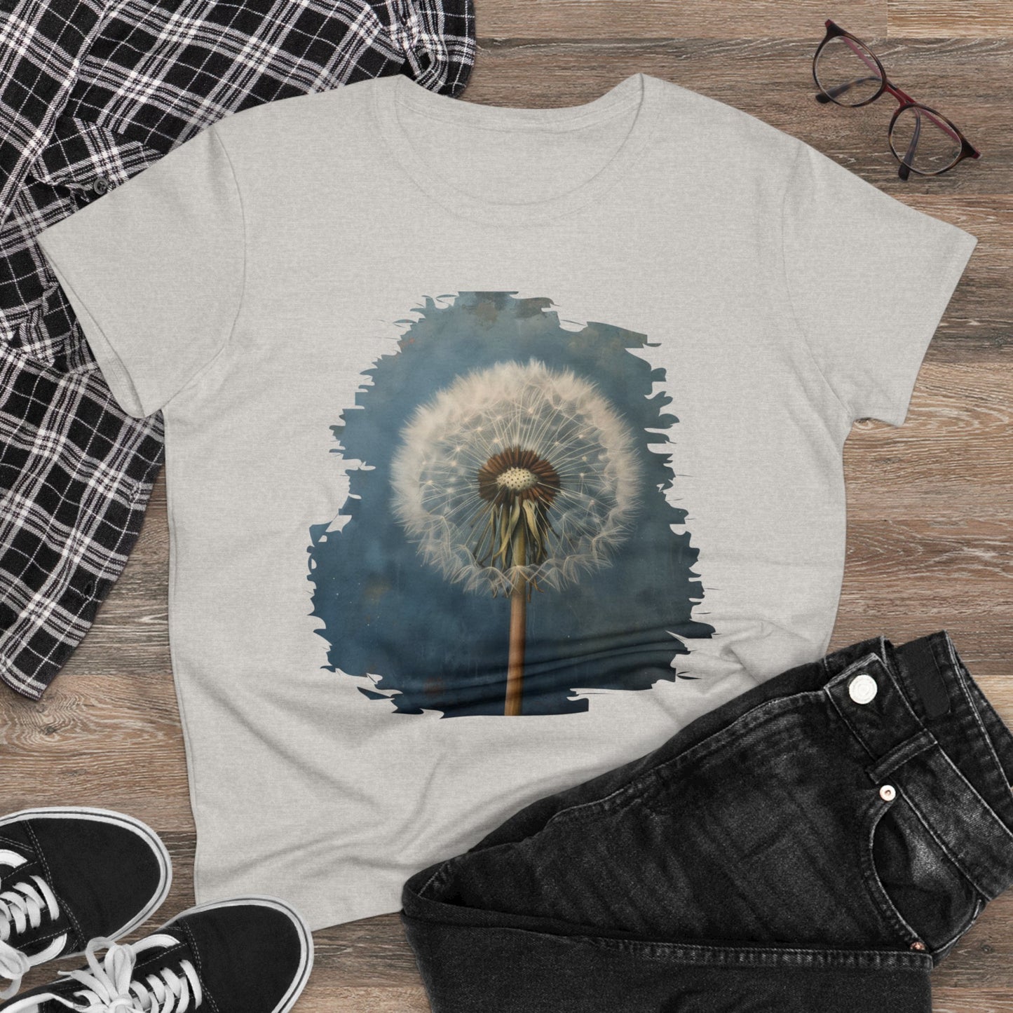 Dandelion - Flowers - Women's Midweight Cotton Tee