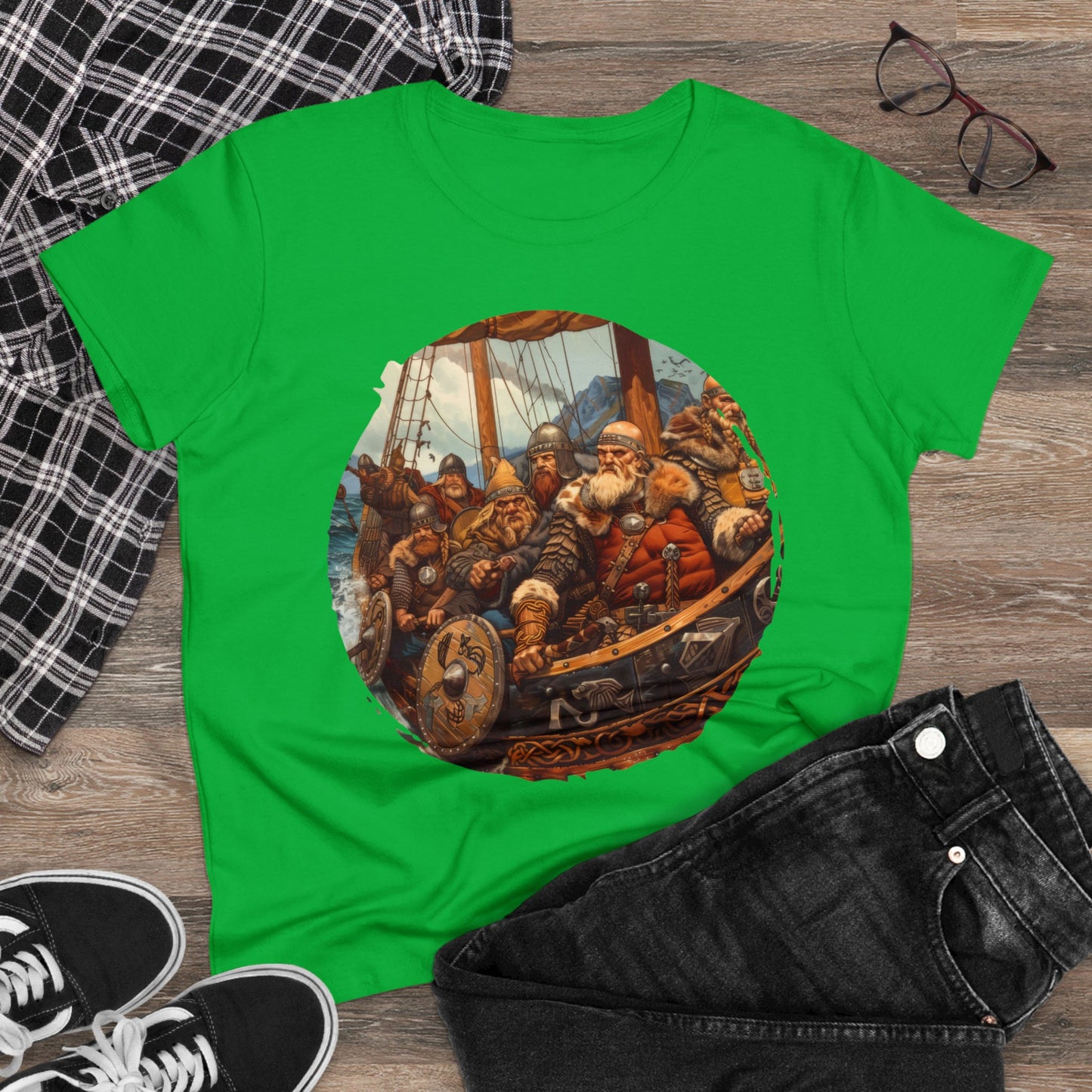 Vikings - Fantasy - Women's Midweight Cotton Tee