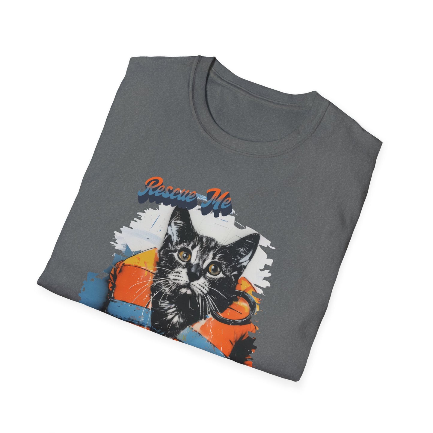 Rescue Cat - Unisex Softstyle T-Shirt