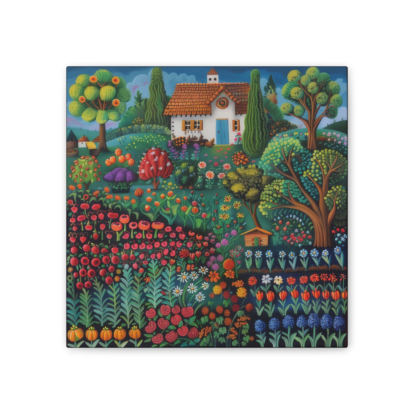 Cottage Gardens - Canvas Stretched, 0.75"