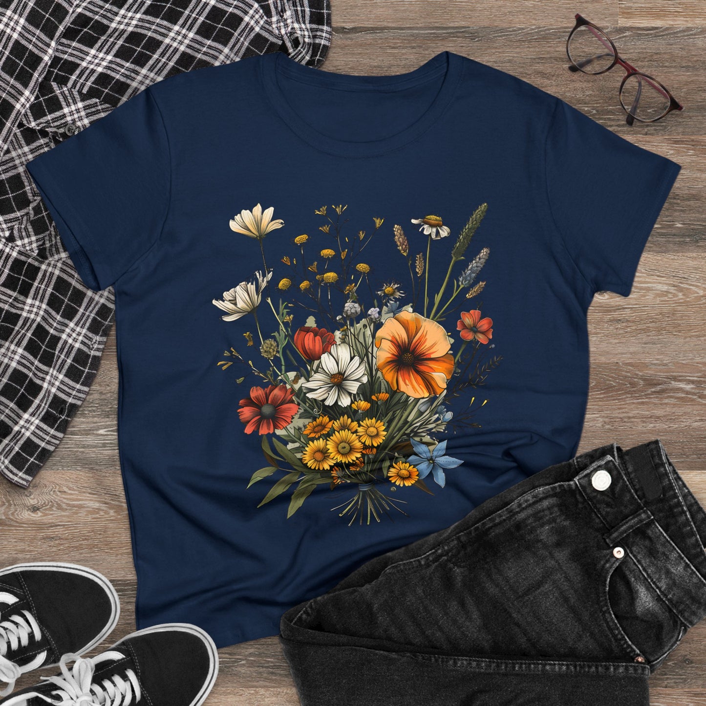 Wildflowers - Women's Midweight Cotton Tee