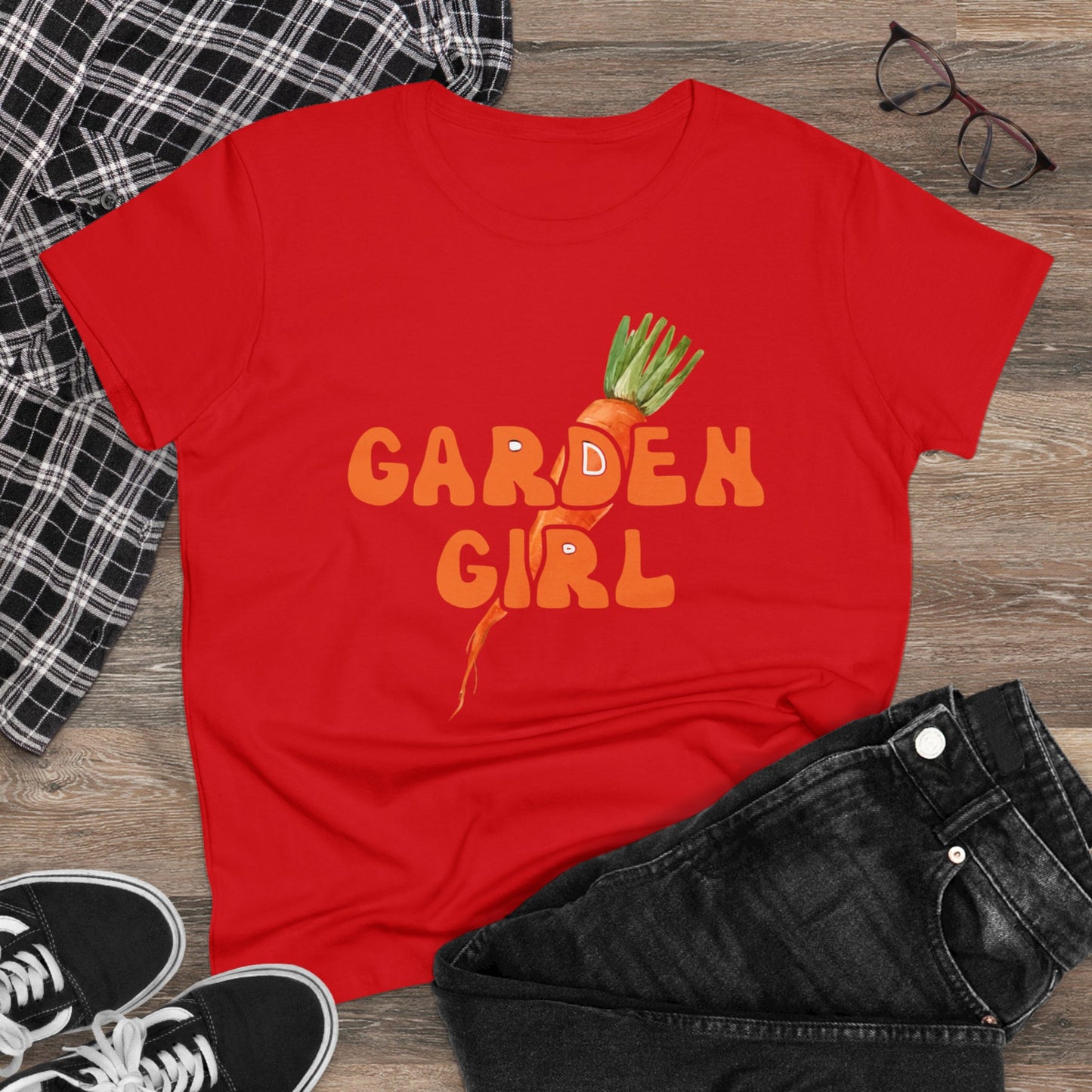 Garden Girl - Gardening - Women's Midweight Cotton Tee