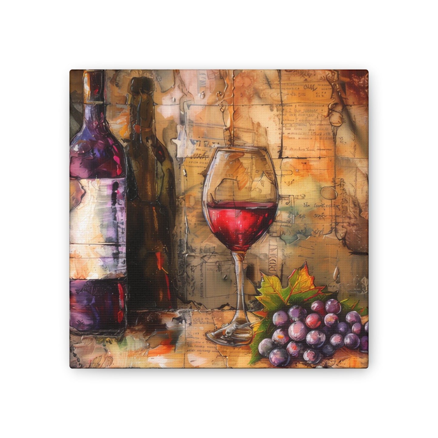 Wine - Canvas Stretched, 0.75"