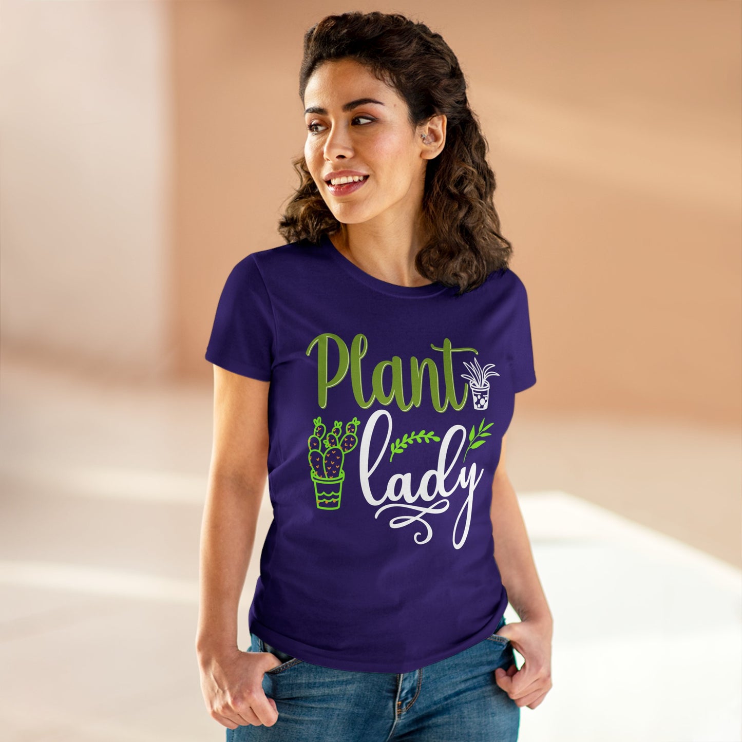 Plant Lady - Gardening - Women's Midweight Cotton Tee