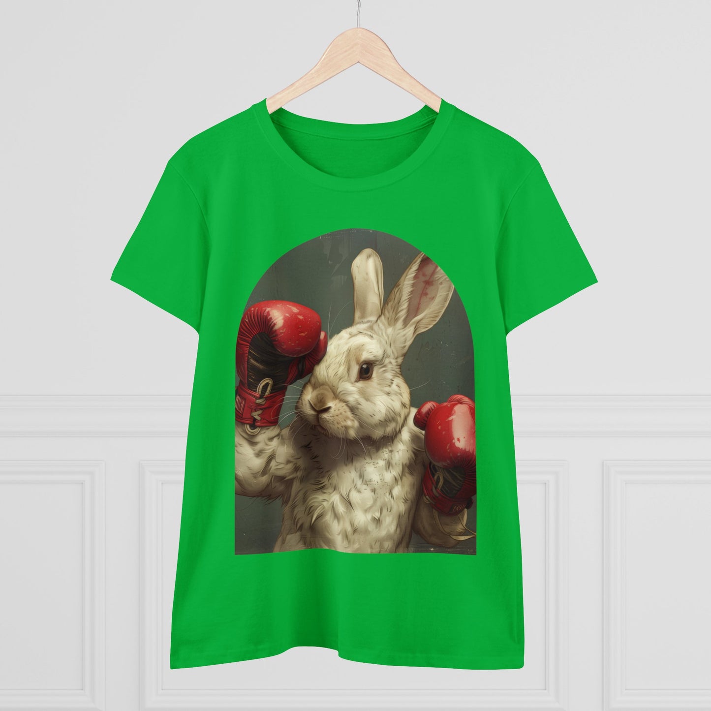 Boxing Rabbit - Women's Midweight Cotton Tee