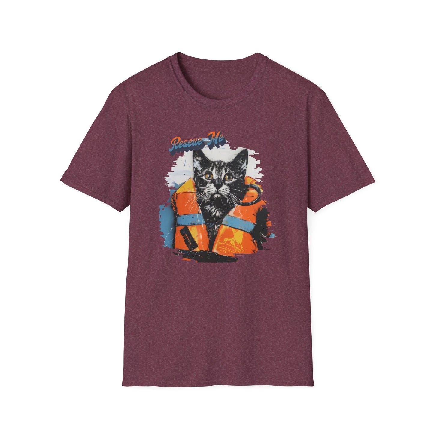 Rescue Cat - Unisex Softstyle T-Shirt