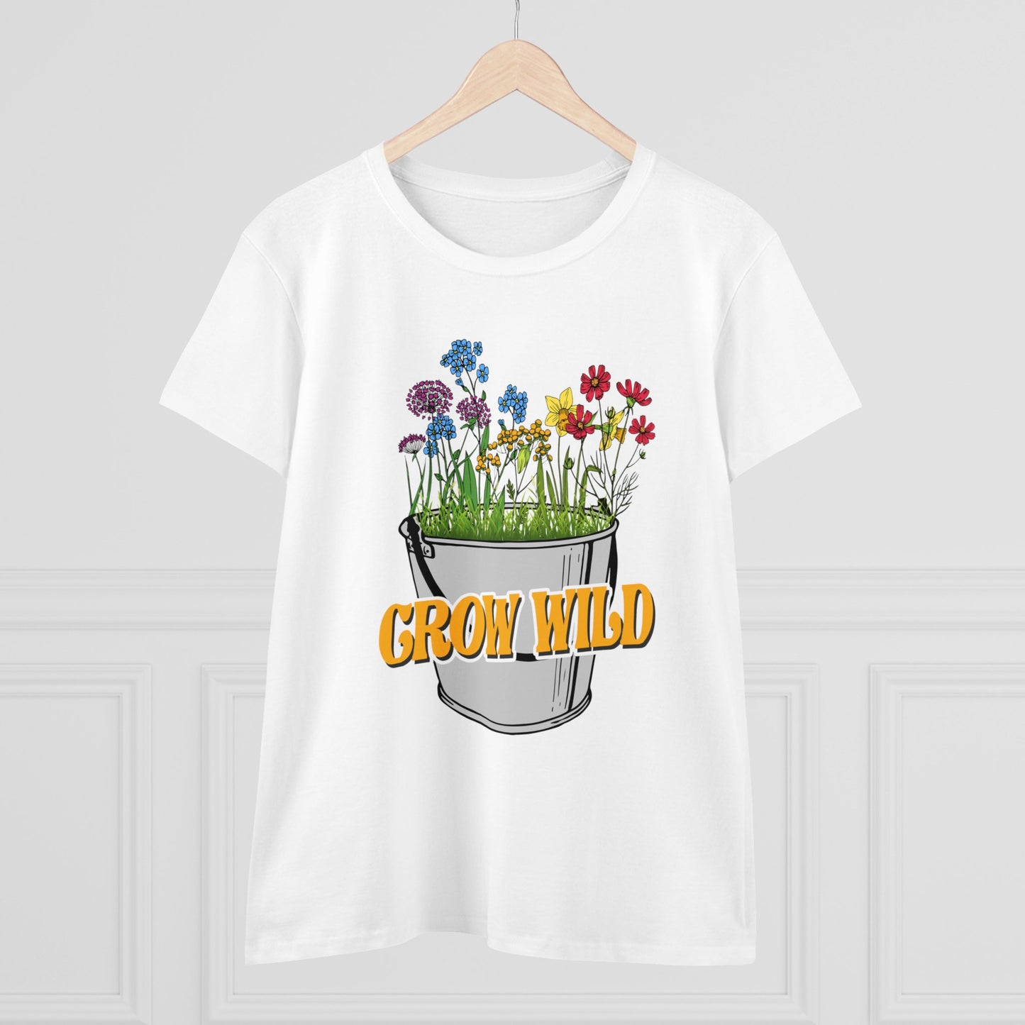 Grow Wild - Gardening - Women's Midweight Cotton Tee