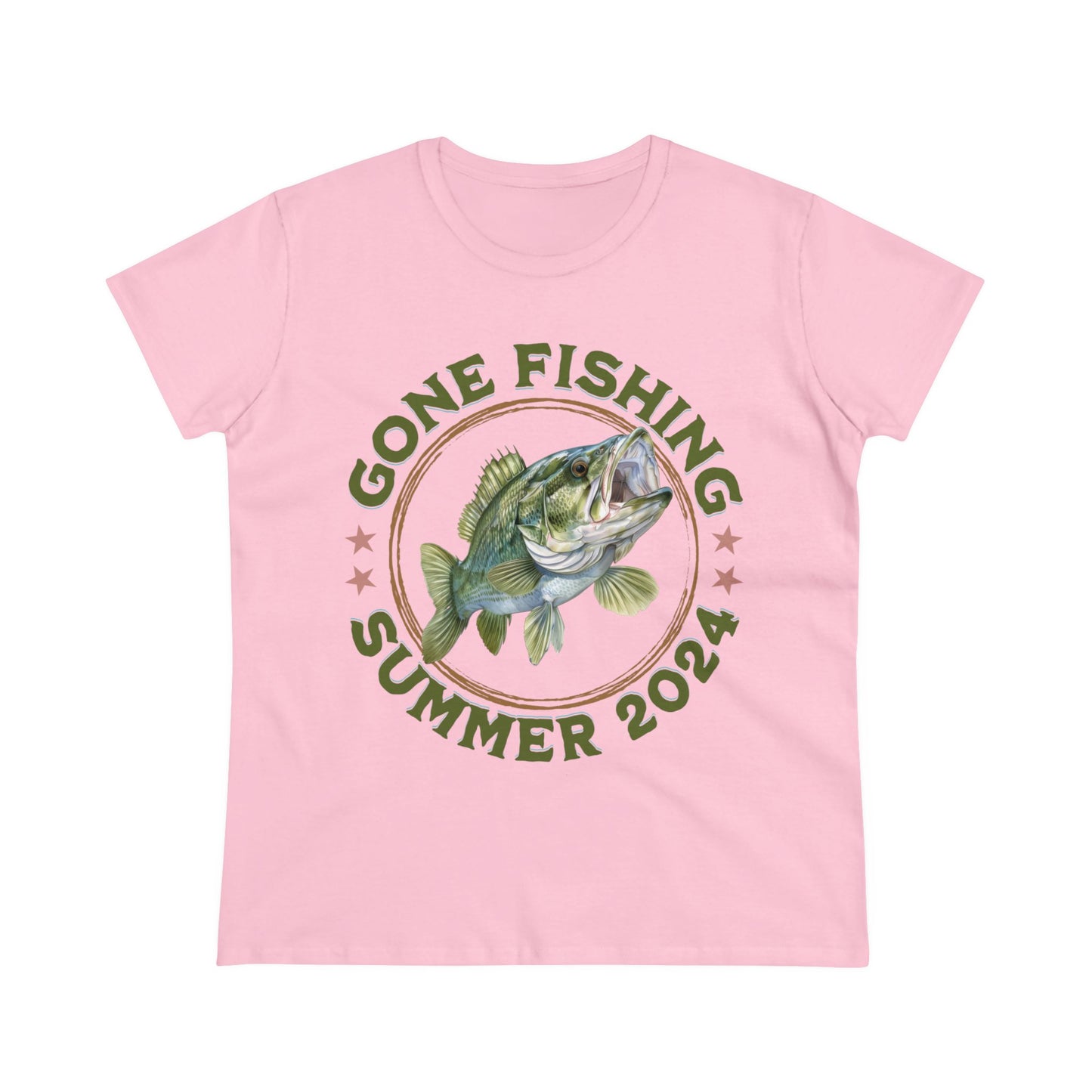 Gone Fishing - Women's Midweight Cotton Tee