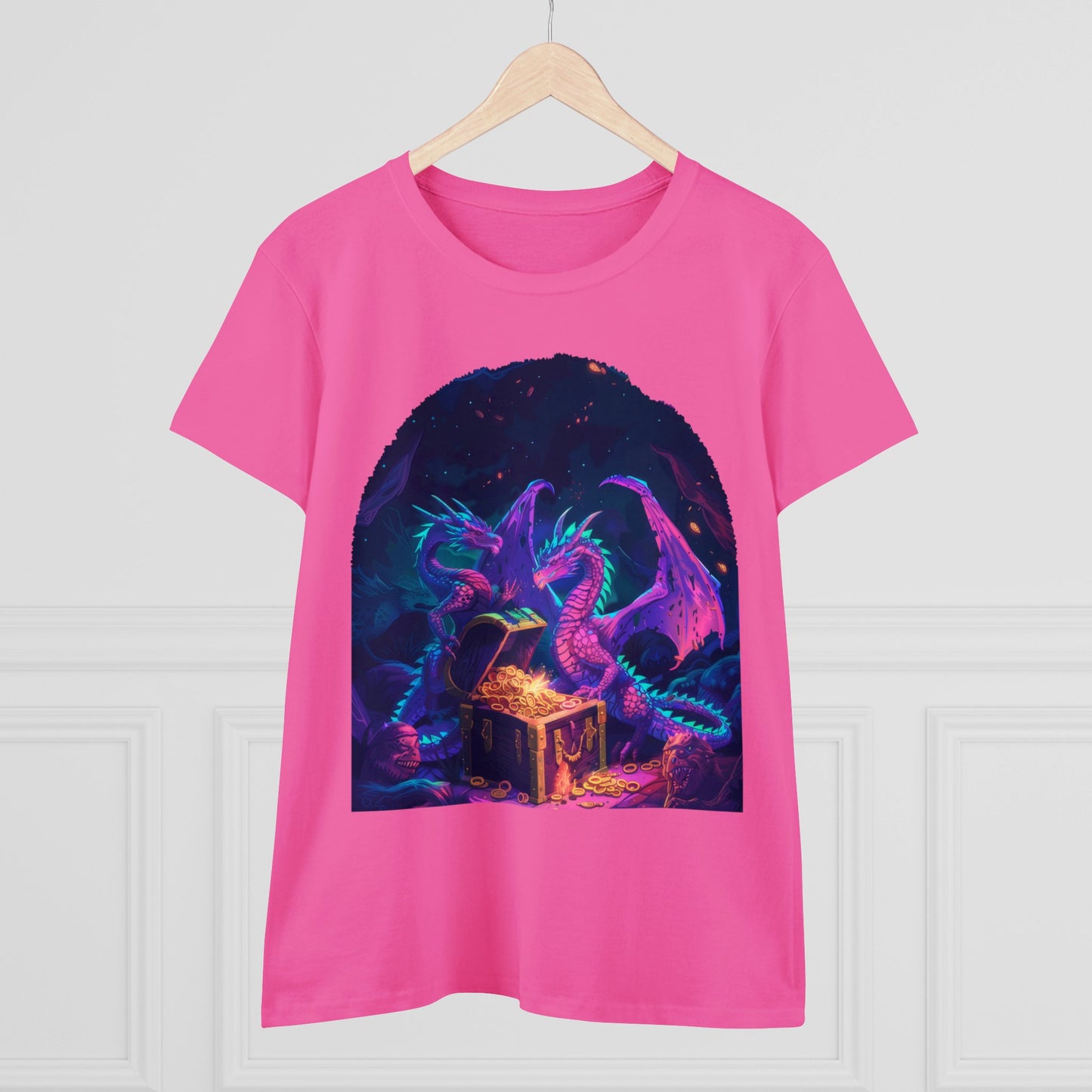 Dragons and Loot - Fantasy - Women's Midweight Cotton Tee