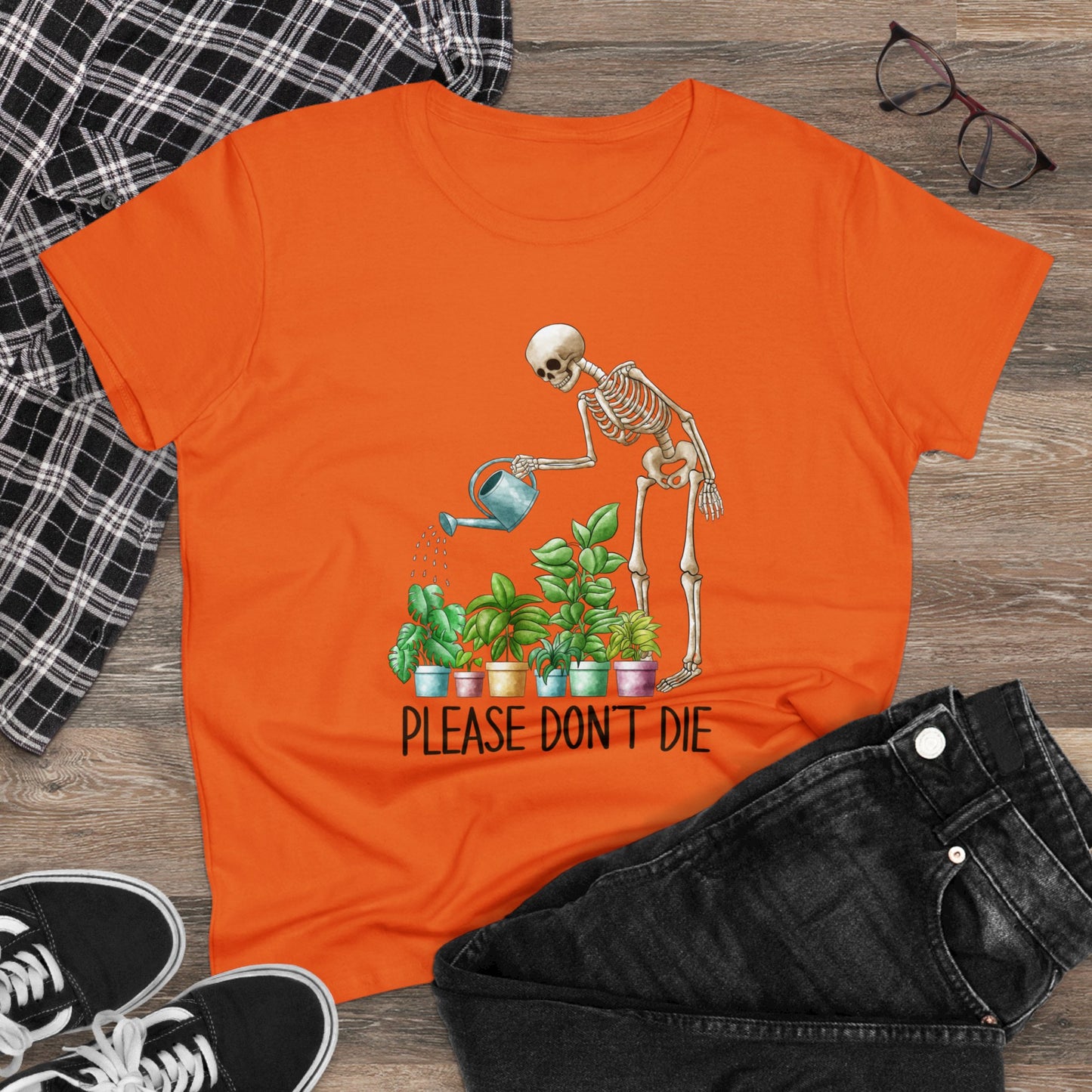 Please Don't Die - Gardening - Women's Midweight Cotton Tee