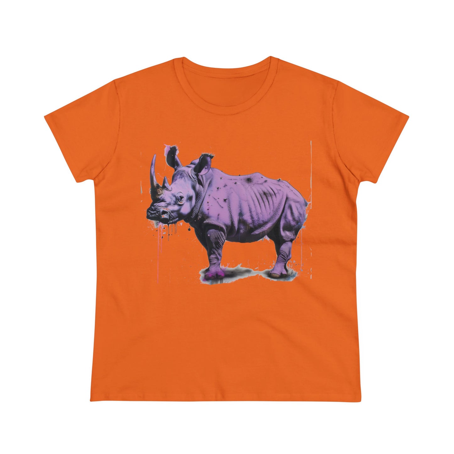 Purple Rhino - Women's Midweight Cotton Tee