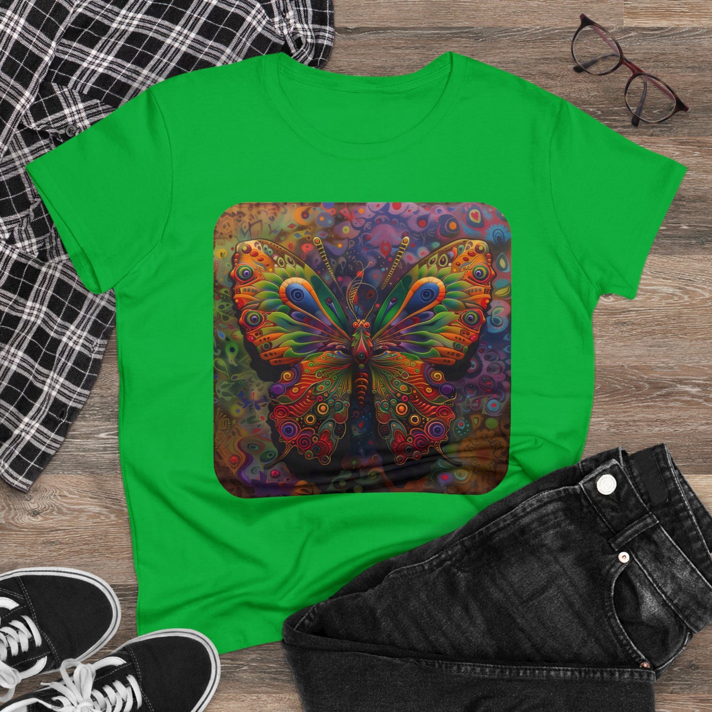 Butterfly - Women's Midweight Cotton Tee